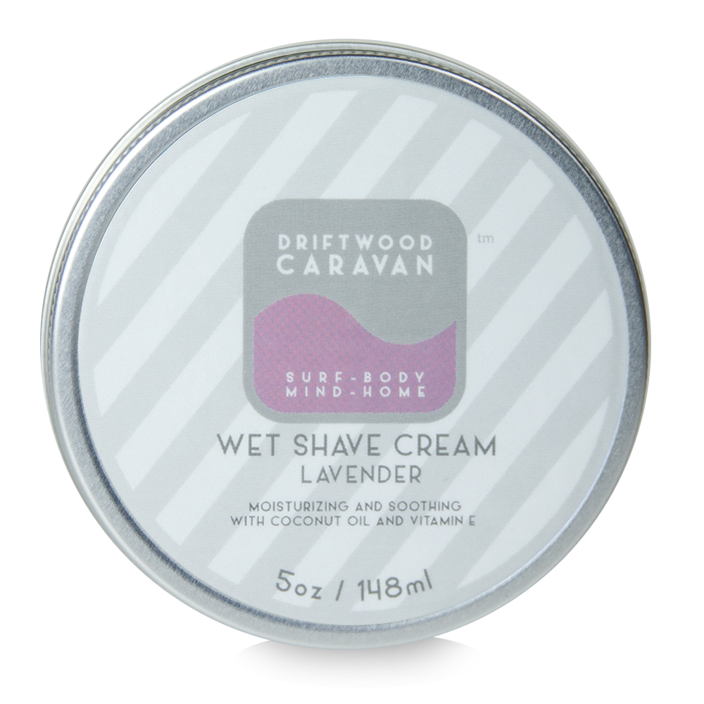 Wet Shave Cream 5oz Lavender - Driftwood Caravan Body