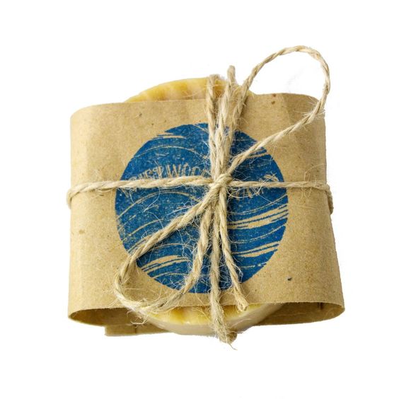 All Natural Goats Milk Shave Soap Puck 4oz Coconut-Citrus Scent by Driftwood Caravan