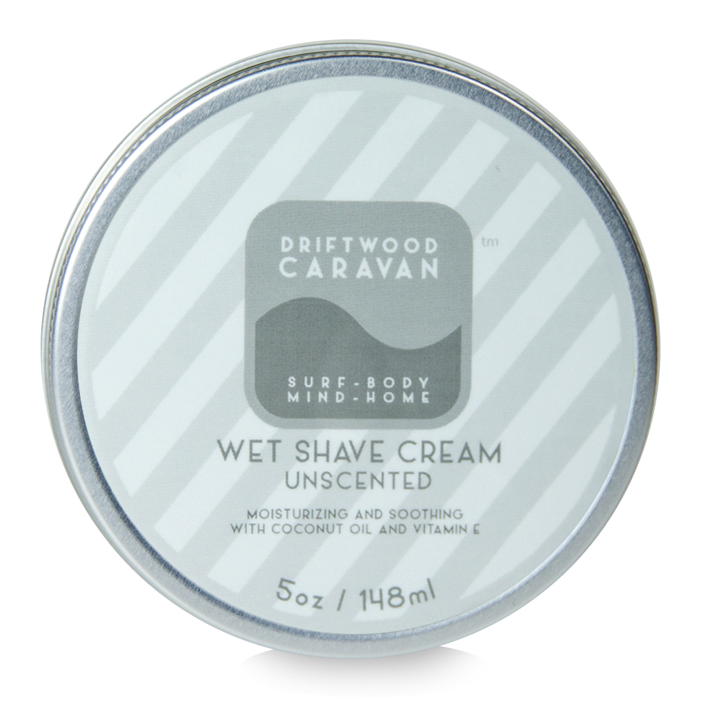 Wet Shave Cream 5oz Unscented - Driftwood Caravan Body